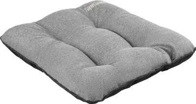 Produktbild von SuperKissen24. Stuhlkissen Outdoor - Sitzkissen für Stühle 1 Stück 45x45 cm - Outdoor Kissen Wetterfest mit Füllung - Grau Leinen