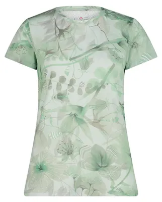 Immagine prodotto di Maglietta outdoor da donna CMP con stampa floreale e funzione Dry, verde 42
