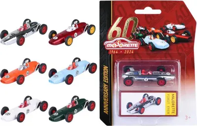 Zdjęcie produktu dla Majorette 60-Lecie: Historyczne Metalowe Auta 1:64 - 5 Modeli