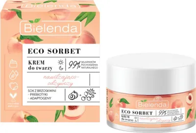 Produktbild von Eco Sorbet feuchtigkeitsspendende und revitalisierende Tages- und Nachtcreme Pfirsich 50ml