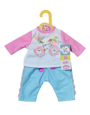 Produktbild von Dolly Moda Shirt + Hose Fahrrad -Puppenoutfit für 39-46 cm Puppen Shirt und Hose