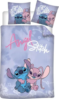 Produktbild von Disney Lilo und Stitch Bettwäsche 140×200cm, 65×65 cm