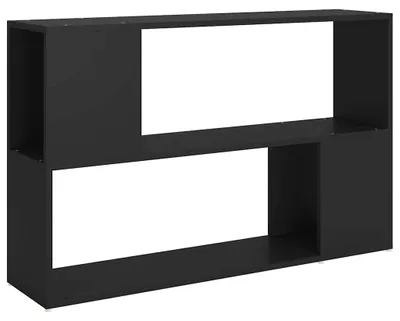 Obrázek produktu pro vidaXL Regál na knihy černý 100x24x63 cm odvozený výrobek ze dřeva