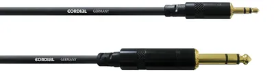 Productafbeelding van Cordial 3,5 mm stereo mannelijk - 6,3 mm stereo mannelijk audiokabel, 1,5 meter