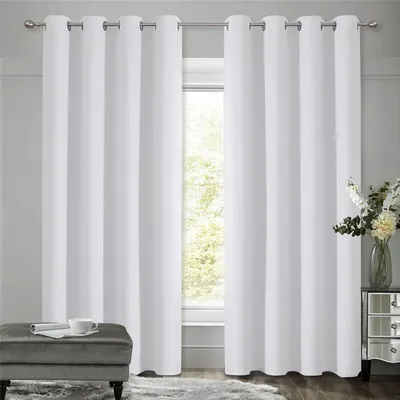 Immagine prodotto di Tende oscuranti, 175 x 140 cm, set da 2, colore grigio e bianco, per soggiorno