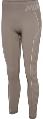 Produktbild von hummel hmlTE CHRISTEL Seamless Mid Waist Tights Damen chateau gray/driftwood melange L
