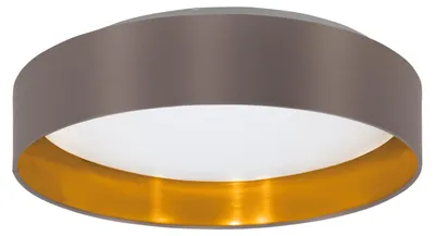 Image de Eglo 99542 MASERLO 2 LED Plafonnier 20W Ø380mm Blanc Cappuccino Or blanc chaud