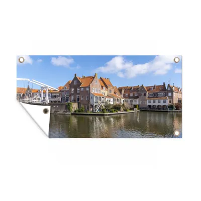 Obrázek produktu pro MuchoWow® Zahradní plakáty - Enkhuizen - 40x80 cm - Zahradní dekorace