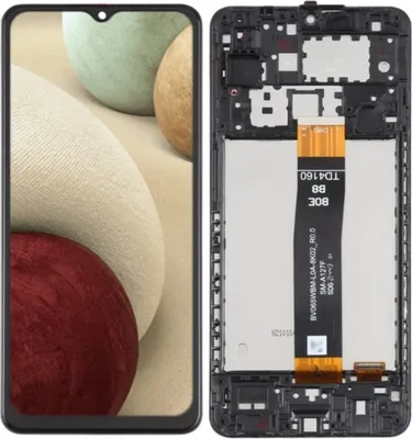 Produktbild von Original LCD-Display und Touchscreen, Ersatzbildschirm für Samsung Galaxy A12 Nacho (SM-A127) (PLS) mit Rahmen (REF), Ersatzteile für Smartphone