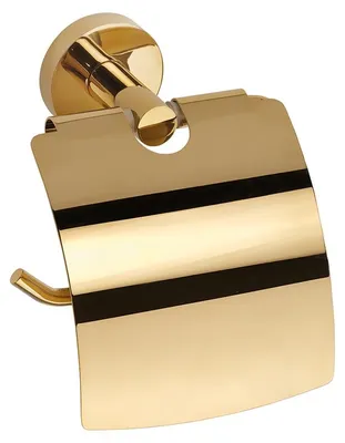 Produktbild von Bemeta Brilo Toilettenpapierhalter mit Deckel, gold