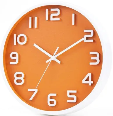 Immagine prodotto di Orologio da parete 3D, 12 pollici, con movimento al quarzo silenzioso, decorativo, facile da leggere, ideale per soggiorno, cucina, ufficio o scuola