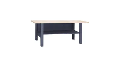Zdjęcie produktu dla UHL-MASH Stół Warsztatowy Profi 41 P 180x62cm Ślusarski Narzędziowy Roboczy Do garażu | Blat 180x62x2,4cm Dolna półka