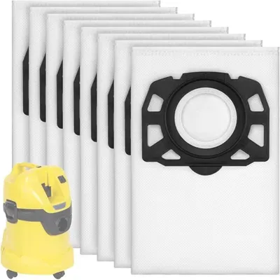 Produktbild von Set 8 Staubsaugerbeutel kompatibel Karcher WD2 WD3 SE4001 Filter