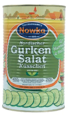 Immagine prodotto di Nowka Nordischer Küsschen Insalata di cetrioli sottaceto dolce e piccante 2500g