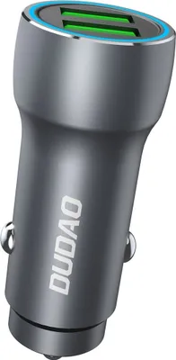 Produktbild von Dudao Schnelles Autoladegert 2 X Usb 3A 18W Grau