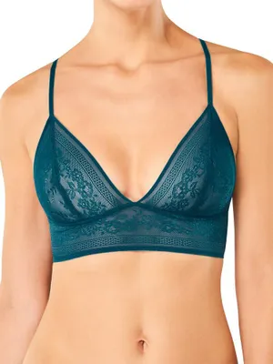 Produktbild von Sloggi Zero Lace Bralette BH Ohne Bügel, Farbe: Grün (Mystic Sea), Größe: XS