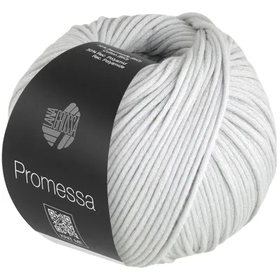 Produktbild von Lana Grossa PROMESSA 50 g weich gefülltes Schlauchgarn 125 m, Farbe:023 - Silbergrau