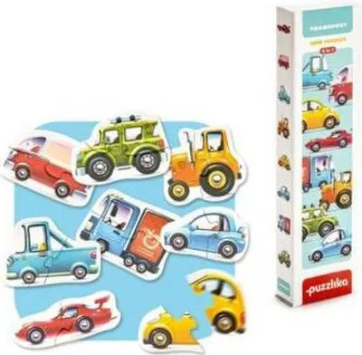 Produktbild von Puzzlika Puzzle - Fahrzeuge - 8x 2 Teile