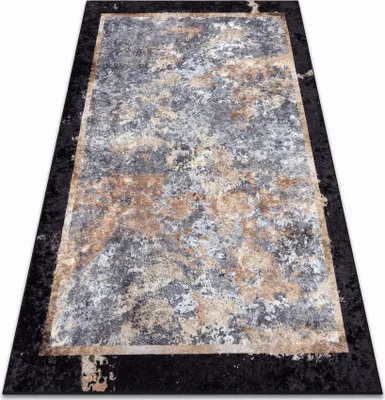 Zdjęcie produktu dla Dywan do prania MIRO 51328.804 Abstrakcja antypoślizgowy - / złoty szary 160x220 cm