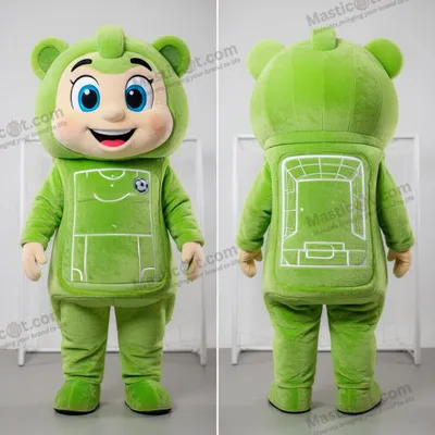 Immagine prodotto di Costume MASTICOT Gonfiabile da Portiere a Forma di Goal Verde Lime