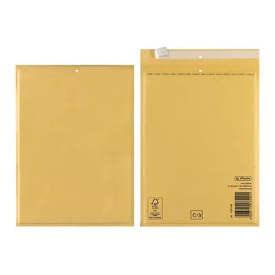 Produktbild von Herlitz 793505 Luftpostertasche C/3, 150 x 210 mm, 10 Stück eingeschweißt braun (10 Stück, braun)