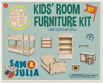 Produktbild von Sam & Julia Mäusehaus-Zimmer: DIY Möbel-Baukastenset: Kinderzimmer