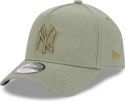 Obrázok produktu pre New Era A-Frame Trucker Leinen Cap - New York Yankees oliv