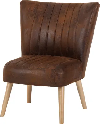 Produktbild von home24 Sessel - Antiklederlook - Braun