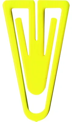 Produktbild von Büroklammern Plastiklips 21mm VE=1000 Stück gelb