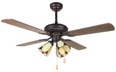 Produktbild von Orbegozo CT 55106, Haushalts-Lamellenlüfter, Schwarz, Holz, Zimmerdecke, 105 cm, 60 W, 1050 mm