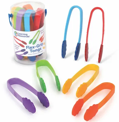 Imagen del producto de Pinzas de agarre flexible Learning Resources, para niños de 2 años en adelante, de varios colores