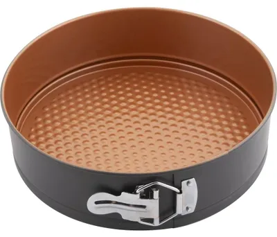 Zdjęcie produktu dla LAMART LT3094 Forma do ciasta - stal węglowa, można myć w zmywarce, miedziana, srebrna, Ø24x6,8 cm