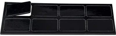 Produktbild von Magnetische Symbole Rechteck 30x19mm VE=8 Stück schwarz