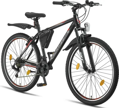 Produktbild von Licorne Bike Guide Premium Mountainbike in 20, 24 und 26 Zoll - Fahrrad für Mädchen, Jungen, Herren und Damen - Shimano 21 Gang-Schaltung, Kinderfahrrad, Kinder