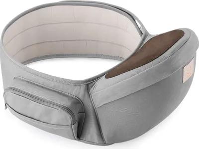 Produktbild von GAGAKU Baby Hüftsitz Leichte Taille Hocker 4 Tragepositionen für Kinder 0-36 Monate Neugeborenes - Grau
