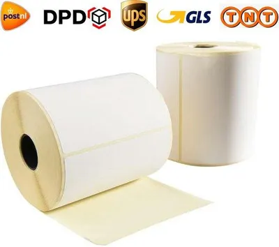 Productafbeelding van Verzendlabels Verzendetiketten 100 x 150 mm Kern 26 mm 300/rol - Permanent - 6 Stuks