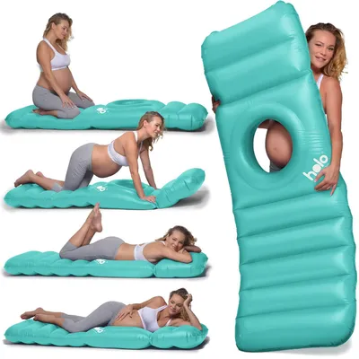 Produktbild von Schwangerschaftskissen aufblasbar, ergonomisch, Mintfarbe, für Schwangere