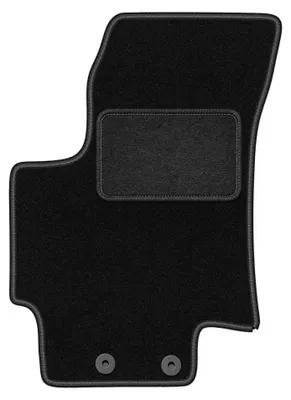 Produktbild von Fahrermatte Velours für Kia Rio II DE 2005-2011 (Schrägheck) – 1-tlg, Schwarz, passgenau – Wielganizator LUX