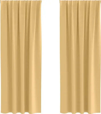 Obrázok produktu pre vidaXL Zatemňujúce závesy s krúžkami 2 ks Béžová 260 x 140 cm