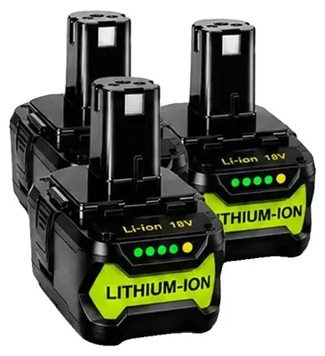 Image de Remplacement de batterie pour outils, capacité 8,0 Ah, charge rapide, 3 pièces, 18 V