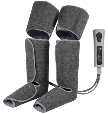 Produktbild von Beinmassagegerät mit Wärme und Kompression | Farbe: Grau | Abmessungen: 77x96x12 cm