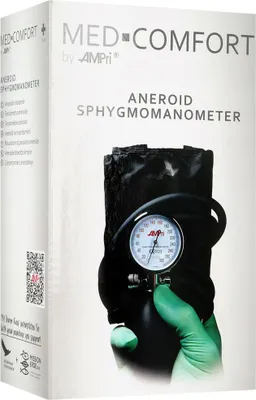 Produktbild von Med Comfort Oberarm Aneroid Blutdruckmessgerät mit 2-Schlauch-System - B0076LCZ1I | Packung (1 Stück)