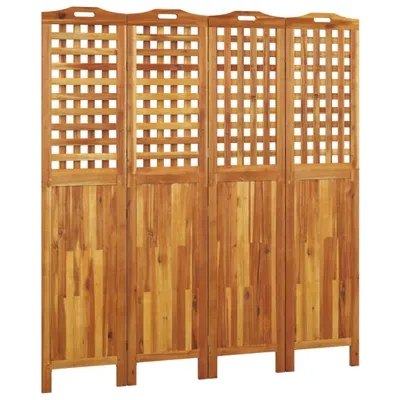 Zdjęcie produktu dla vidaXL 4-częściowy parawan 162x2x180 cm lite drewno akacjowe - przegroda do pokoju