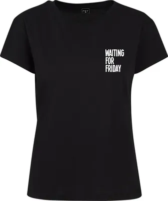 Produktbild von Mister Tee Ladies Box Top - Waiting For Friday schwarz - XS