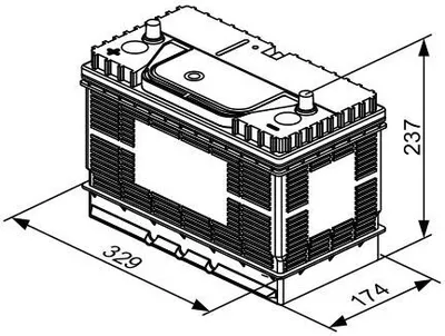 Produktbild von BOSCH T3 050 Starterbatterie 12V 105Ah 800A/EN für Auto LKW Batterie