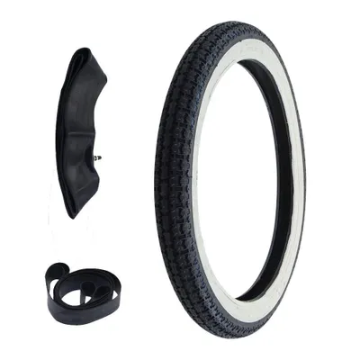 Zdjęcie produktu dla Opony Whitewall CIT H-675 2.25-16 (2 1/4 x 16) 38J TT + dętka + taśma do obręczy