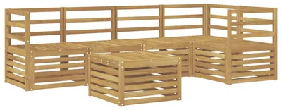Obrázok produktu pre Sada záhradných sedacích prvkov pre 6 osôb, farba: biela, rozmery: 59 x 59 x 37 cm