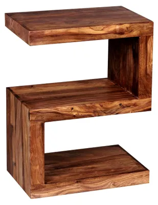 Produktbild von Beistelltisch aus Massivholz S Cube 60 cm hoch im Landhaus-Stil