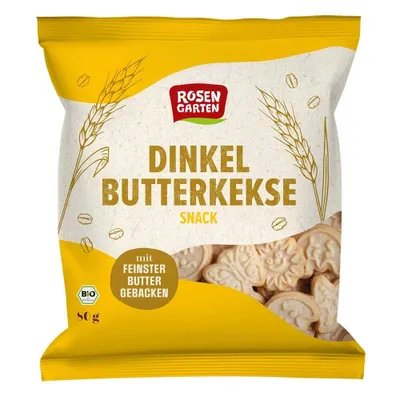 Produktbild von Dinkel Butterkekse Snack 80g 4er Pack