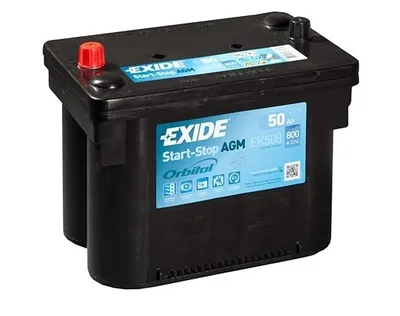 Obrázok produktu pre Exide EK508 Start-Stop Exide EK508 Orbital AGM 12V 50Ah 800A autobatéria